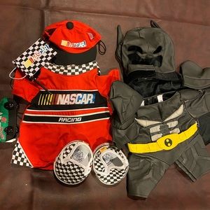 Build A Bear costumes vintage y2k (2008) Batman and Nascar driver